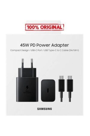 Samsung Samsung Ultra Fast Charger 45 W USB-C Port /USB Type-C To C Cable 5A/1.8m